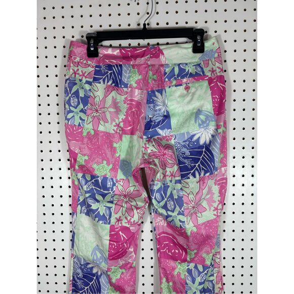 Lilly Pulitzer patchwork multi print trousers size 6 - Picture 6 of 8